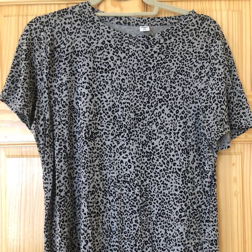 Gray Animal Print T-Shirt